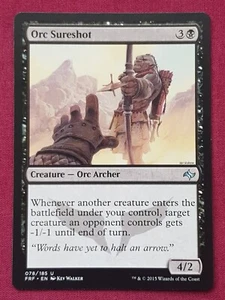Magic The Gathering FATE REFORGED ORC SURESHOT black card MTG - Picture 1 of 2