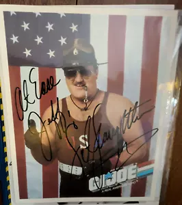 SGT. "Foto a color autografiada de 8X10"" de Slaughter - WWE WWF WRESTLING GI JOE" - Imagen 1 de 1