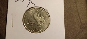 LARGE "CUD" 2007-P WYOMING STATE QUARTER DIE-BREAK ERROR RARE!! - Picture 1 of 2