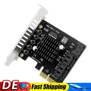 PCIe zu 5-Port SATA3.0 Erweiterungskarte Jmb585 Chip PCIe SATA Karte (halbe Höhe - Bild 1 von 9