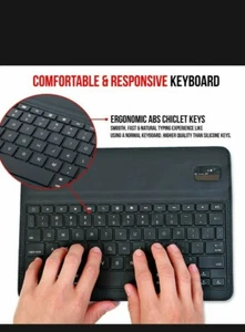 iPad Mini 1 2 3 4 Detachable Wireless Bluetooth Keyboard Folio Case Stand Cover - Picture 1 of 8