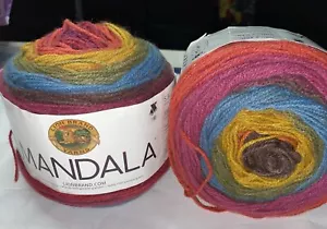 2-Lion Brand Mandala Yarn Color: “Chimera” Lot Of 2, Lot #615918 New - Picture 1 of 3