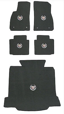 Juego de alfombrillas Lloyd CLASSIC LOOP ébano 5 piezas con logotipos Cadillac XTS 2013 a 2016 Foto 1 de 4