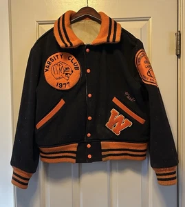 1977 Vintage Varsity Football Jacket Warsaw NY Livingston Co - Bild 1 von 7