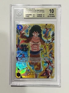 Emperors in the New World OP09 - Monkey D. Luffy SEC Secret Rare Foil BGS 10 ENG - Picture 1 of 2