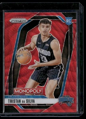 2024-25 Panini Prizm #256 Tristan da Silva Red Wave - Image 1 of 2