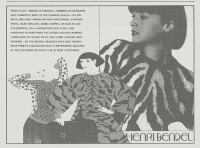 Perry Ellis Vintage Otoño 1983 Leopardo Intarsia Tejido a Mano Suéter Cárdigan Abrigo M Foto 1 de 4