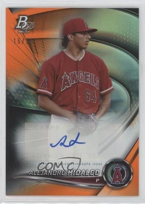 2022 Bowman Platinum Top Prospects Orange /25 Alejandro Hidalgo #TOP-20 Auto - Image 1 of 2