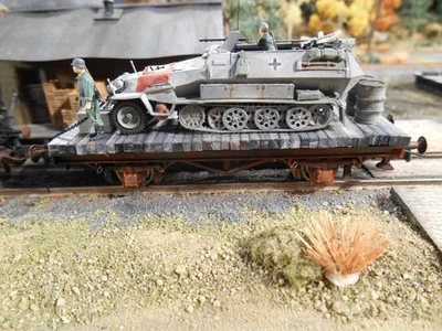 HO Roco Minitank 7th Panzer Army Half-Track Car A2214 Custom Hand Painted - Image 1 of 3