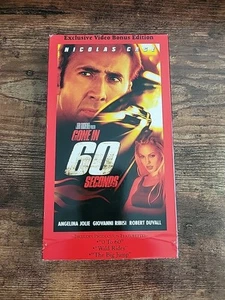 Gone In 60 Seconds VHS 1999 Video Tape Bonus Edition Nick Cage - Picture 1 of 5
