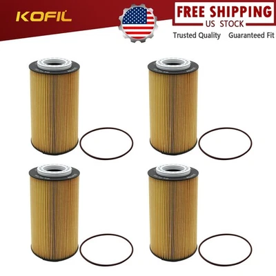 4PCS Oil Filter For PETERBILT 567 579 587 Truck PACCAR MX13 2234788 2234788PE Foto 1 de 4