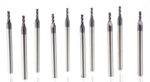 (10) NEW HTC 1/16" CARBIDE END MILL square AlTiN 4 flute solid coating USA lot - Picture 1 of 11