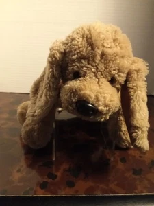 "Felpa de perro marrón Gund de 10"" con cuello rojo vintage floppy" - Imagen 1 de 5