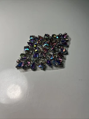 Adorno de apliques para coser diamantes de imitación aurora boreal Foto 1 de 4