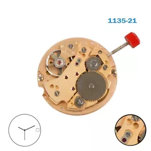 RONDA 1135-21 Schweizer Handaufzug Uhrwerk, Datumsscheibe bei 3, 3 Händen. - Bild 1 von 2