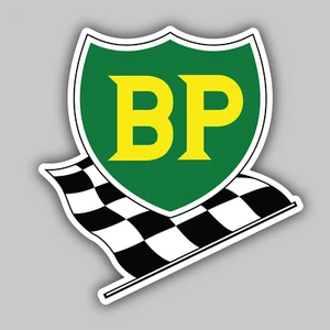 Pegatina/calcomanía de vinilo de aceite BP - carreras - vintage - clásico - petróleo británico - garaje - Imagen 1 de 2