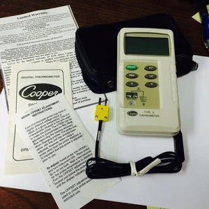 COOPER DIGITAL THERMOMETER HT20K WITH PROBE, -58F TO 1999F NEW - Picture 1 of 3