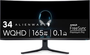 Dell Alienware AW3423DWF, 34" OLED, CURVED GAMING MONITOR ,  AMD FreeSync - Picture 1 of 4