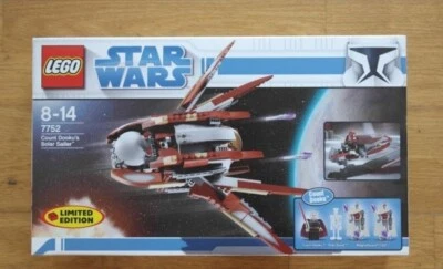 Lego 7752 Star Wars Count Dooku's Solar Sailer 385pcs SEALED - Image 1 of 4