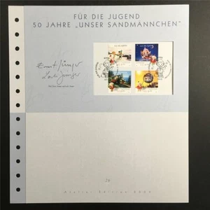 GERMAN POST ART-EDITION 2009/26 SANDMÄNNCHEN RAILWAY LOK TRAIN SANDMAN - Picture 1 of 6