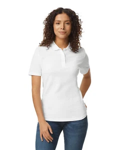 Gildan Ladies Softstyle Double Pique Stylish T Shirt Casual Polo - G648L - Picture 1 of 10