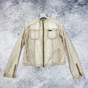 Dolce & Gabbana Vintage Womens Beige Cotton Light Jacket XL size - Picture 1 of 12