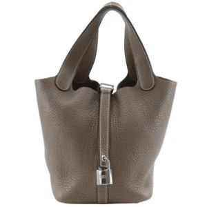 HERMES Picotin Lock18 PM Handbag Etope Taurillon Clemence Women - Picture 1 of 12