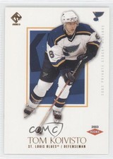 2002-03 Pacific Private Stock Reserve /99 Tom Koivisto #180 Rookie RC