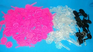Vintage Girls Plastic Hair Barrettes 90's Lot 180 - Picture 1 of 3