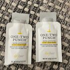 2 - Drybar One Two Punch water activated 2-in-1 Hair Wash Sample Packs 0.15oz Ea