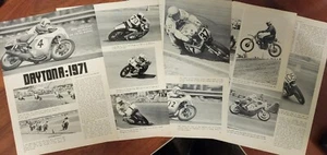 8p Motorcycle Race Article Daytona 1971 Mann Reiman Rice Aldana Castro Rayborn - Picture 1 of 2