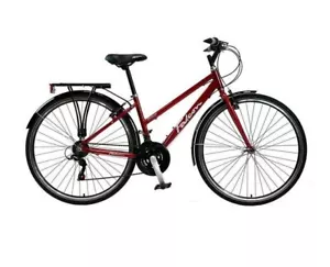 Falcon Venture Ladies Hybrid City Bike 700c Wheel 16 Frame 18 Speed Red - Picture 1 of 1