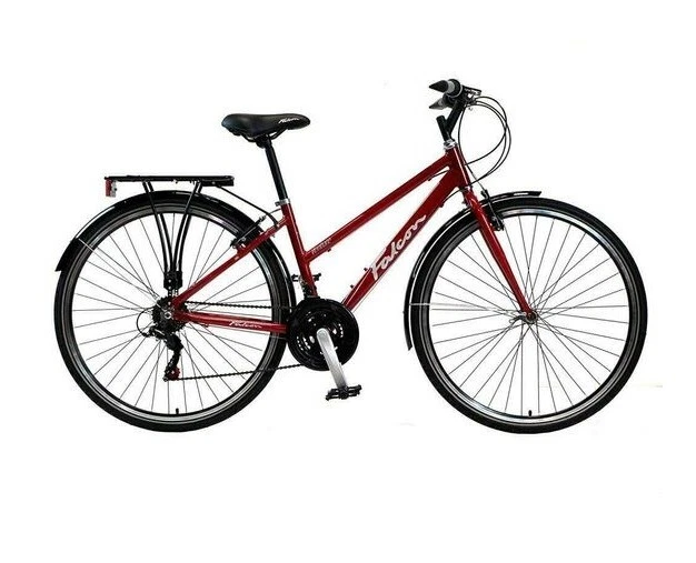 Falcon Venture Ladies Hybrid City Bike 700c Wheel 16 Frame 18 Speed Red - Image 1 of 1