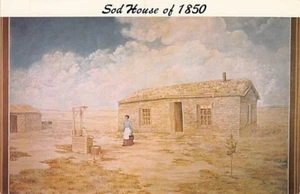 Postal NE: Sod House de 1850, Hastings, Nebraska, sin publicar - Imagen 1 de 2