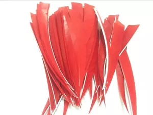 100PK Turkey feather for aluminum arrow fletching shielded left wing 5 inch - Picture 1 of 6