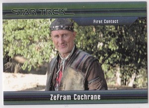 STAR TREK CLASSIC MOVIES HEROES & VILLAINS BASE CARD #43 ZEFRAM COCHRANE 537/550
