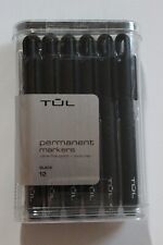 UPC 011491048860 product image for TUL Permanent Markers Fine Point Ultra Fine Point Loop Cap 12 Black Ink 9874-G17 | upcitemdb.com