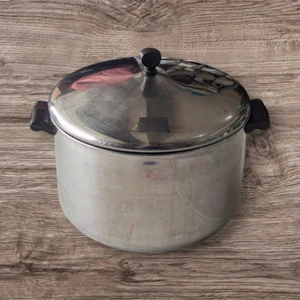 Farberware Aluminium plattiert Edelstahl 8 Quart Suppentopf mit Deckel Bronx, USA - Bild 1 von 9
