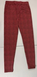 Girls Stretch Pants Red Plaid Size M 7/8 ART CLASS Soft Comfy Dressy Warm - Picture 1 of 14