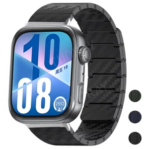 Pulsera pulsera magnética de fibra de carbono para Huawei Watch Fit 3/4/4 Pro - Imagen 1 de 23