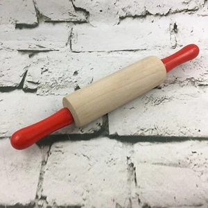 Vtg 11” Wooden Childrens Toy Rolling Pin Pretend Kitchen Gadget Play Bakery - Picture 1 of 4