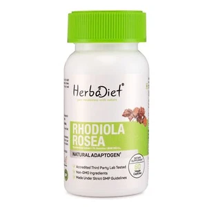 Rhodiola Rosea Root Extract Capsules (8000mg eq) 4% Rosavins Salidrosides Energy - Picture 1 of 4