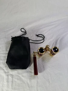 Retro 3X25 Theater Opera Glasses Mini Binocular Binocular Compact Handle YY - Picture 1 of 14
