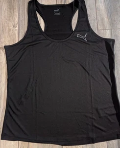Ladies Black & Grey Puma Vest Tops. Size L (14/16) Summer Gym Lightweight - Picture 1 of 17