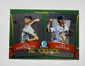 Jacob Misiorowski & Eric Brown Jr. 2022 Bowman Draft Blackjack #BJ-4 - Picture 1 of 2