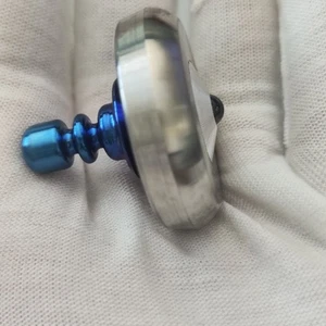 Titanium+Stainless Steel Spinning Top Finger Spinner Ceramic Bead Fidget EDC Toy - Picture 1 of 10