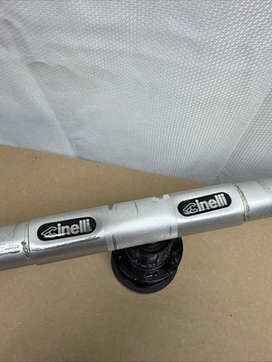 Guidões de bicicleta de estrada de liga Cinelli 26,0 x 46 cm prata pista TT - Imagem 1 de 4