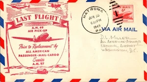All American - Pick up - Last Flight Natrona Pennsylvania - Pittsburgh 1949 - Bild 1 von 2