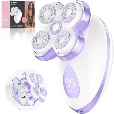 Maquinillas de afeitar eléctricas para mujer - Afeitadora eléctrica magnética mejorada para mujer Foto 1 de 4