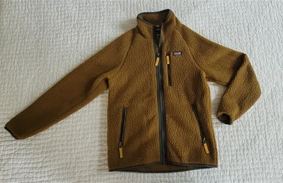 Patagonia Retro Deep Pile Jacket Fleece Full Zip Boys Size 14 (XL)  - Image 1 of 4